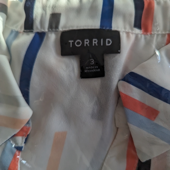 Torrid Madison Georgette Button Up Tank - Picture 4 of 4